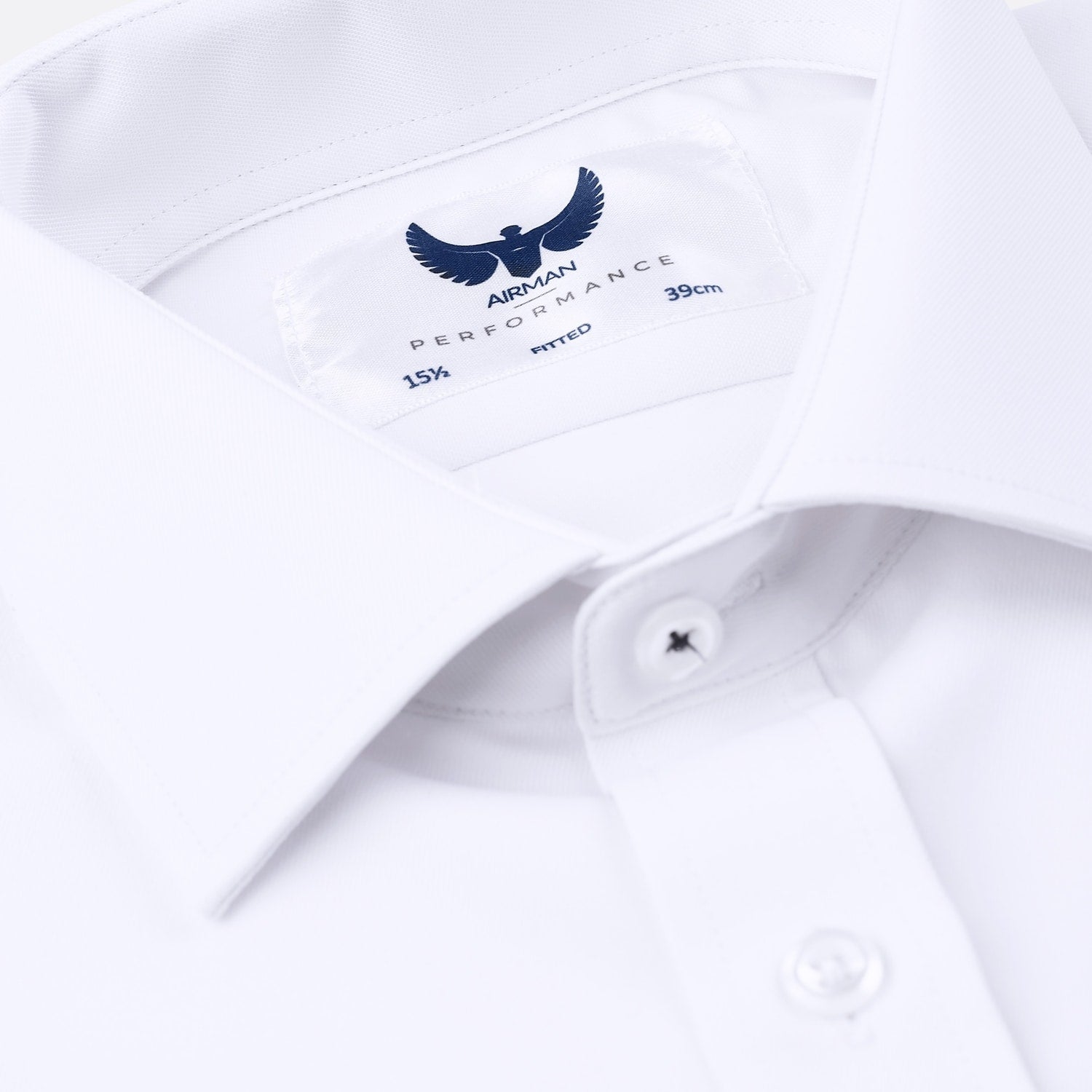 Pilot shirt button and collar