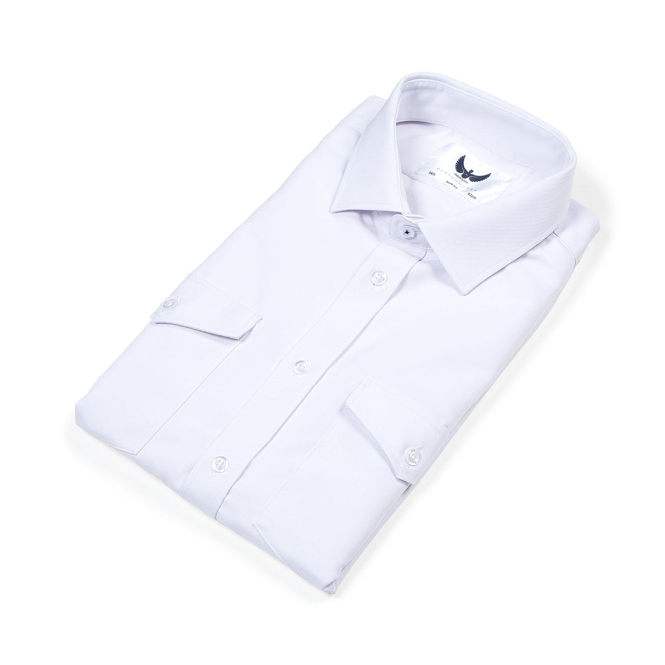 Side angle slim pilot shirt